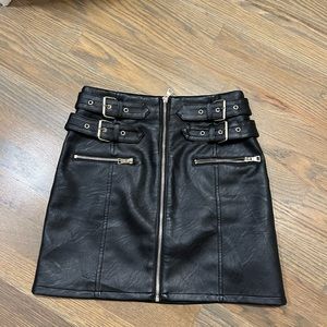 Leather Topshop Skirt